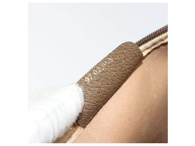 Borsa a Spalla GUCCI GG Supreme PVC Beige Oro 97 02 068 Auth BA13332 D'oro - vista 12