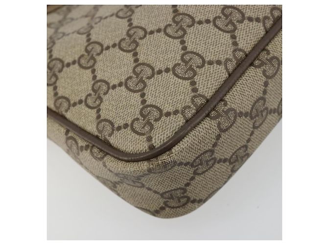 Borsa a Spalla GUCCI GG Supreme PVC Beige Oro 97 02 068 Auth BA13332 D'oro - vista 15