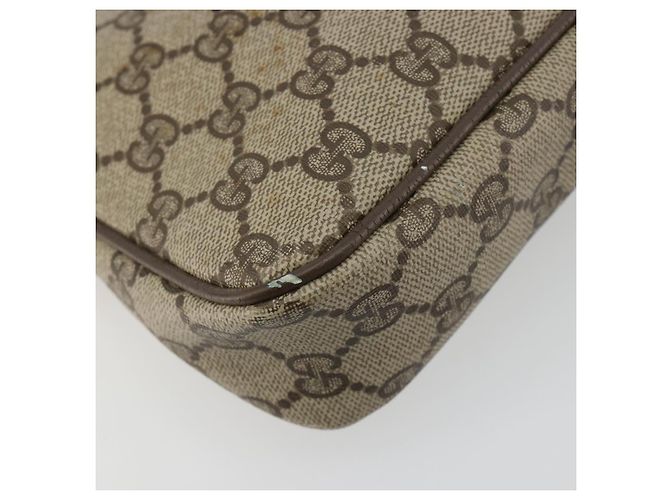 Borsa a Spalla GUCCI GG Supreme PVC Beige Oro 97 02 068 Auth BA13332 D'oro - vista 17