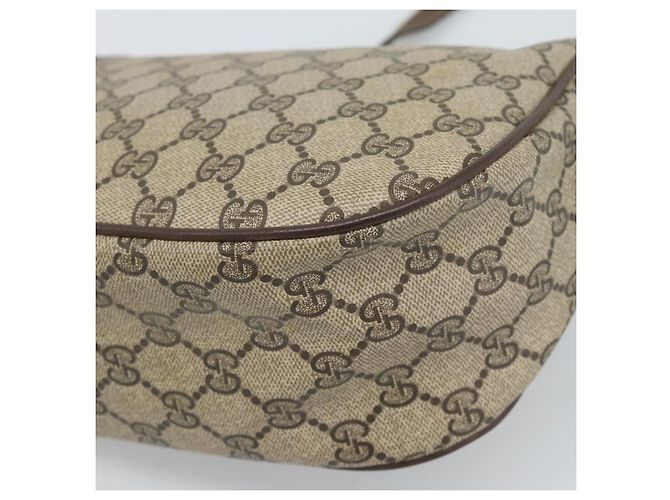 Borsa GUCCI GG Supreme Web Sherry Line in PVC Beige Oro 89 02 032 Auth 184796 D'oro - vista 16