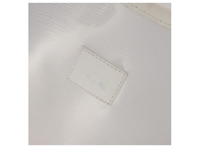 LOUIS VUITTON Epi Plage Lagoon Bay Tote Bag White Clear M92151 LV Auth 182775A Bianco - vista 17