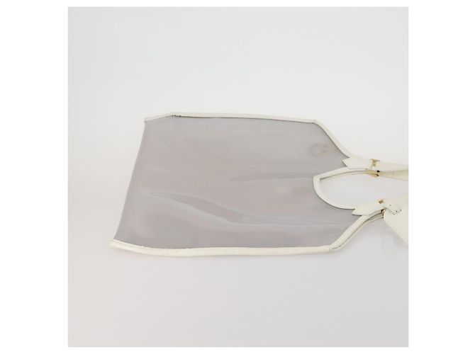 LOUIS VUITTON Epi Plage Lagoon Bay Tote Bag White Clear M92151 LV Auth 182775A Bianco - vista 3