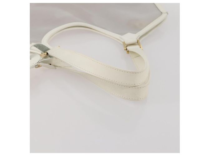 LOUIS VUITTON Epi Plage Lagoon Bay Tote Bag White Clear M92151 LV Auth 182775A Bianco - vista 7
