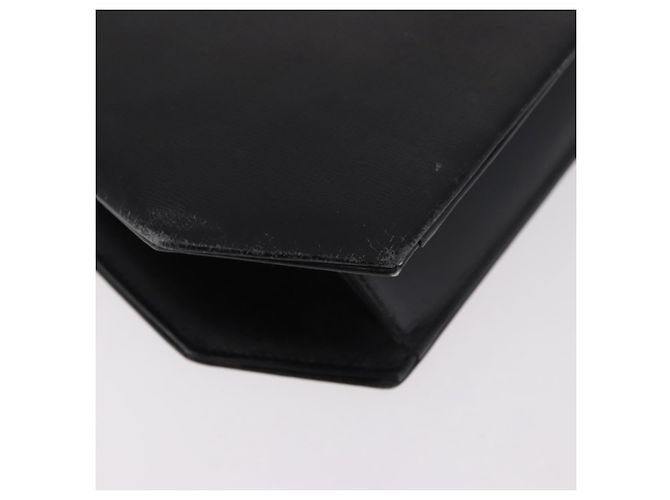 Borsa a tracolla con catena Christian Dior in pelle nera e oro Auth ep14757A Nero D'oro - vista 15