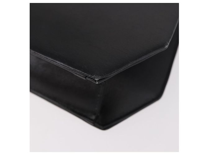 Borsa a tracolla con catena Christian Dior in pelle nera e oro Auth ep14757A Nero D'oro - vista 16