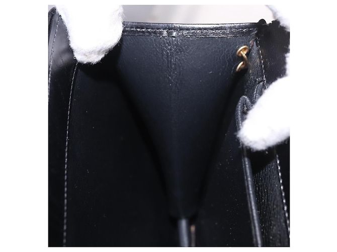 Borsa a tracolla con catena Christian Dior in pelle nera e oro Auth ep14757A Nero D'oro - vista 19