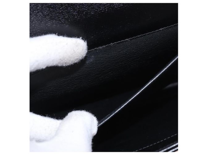 Borsa a tracolla con catena Christian Dior in pelle nera e oro Auth ep14757A Nero D'oro - vista 20