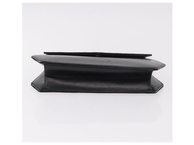Borsa a tracolla con catena Christian Dior in pelle nera e oro Auth ep14757A Nero D'oro - vista 5