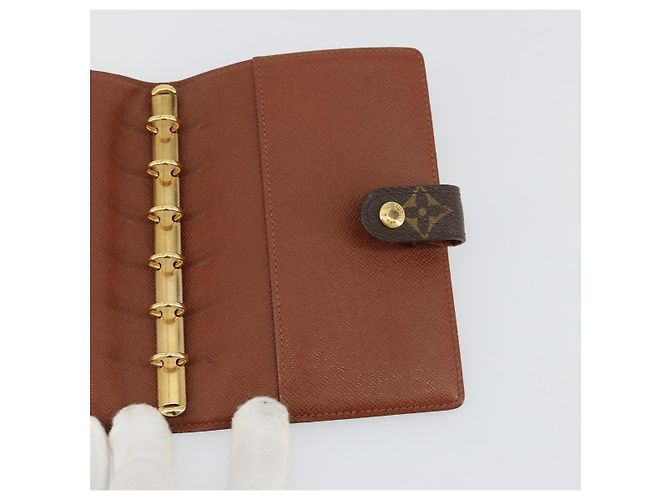 LOUIS VUITTON Monogram Agenda PM Day Planner Cover R20005 LV Auth BA13428 Monograma - vista 18