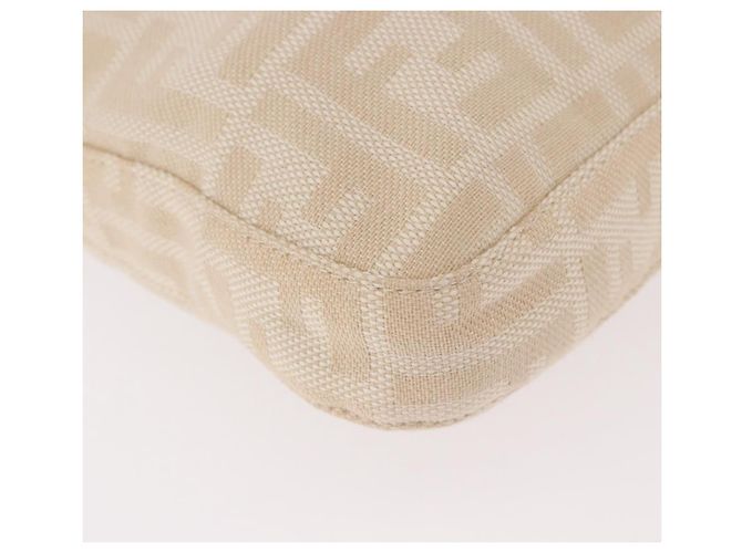 FENDI Zucca Canvas Mamma Baguette Shoulder Bag Beige Argento Autentica 184984SAV - vista 14