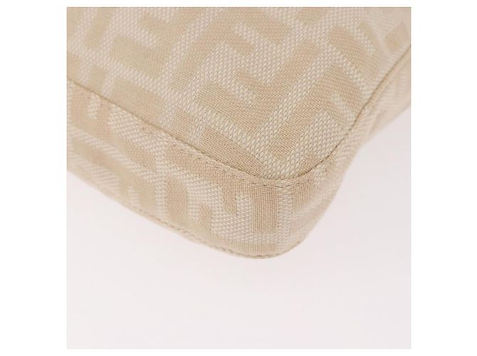 FENDI Zucca Canvas Mamma Baguette Shoulder Bag Beige Argento Autentica 184984SAV - vista 15