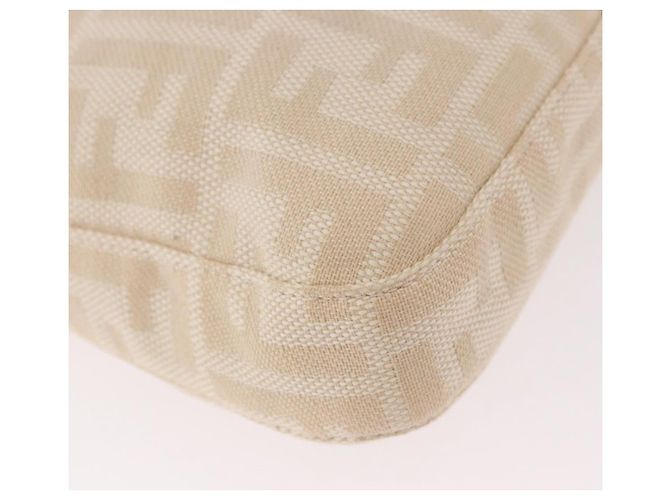 FENDI Zucca Canvas Mamma Baguette Shoulder Bag Beige Argento Autentica 184984SAV - vista 16