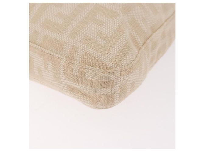 FENDI Zucca Canvas Mamma Baguette Shoulder Bag Beige Argento Autentica 184984SAV - vista 17