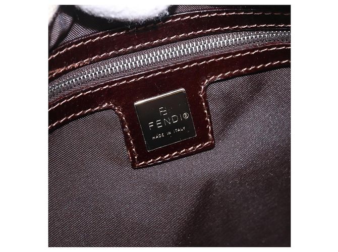 FENDI Zucca Canvas Mamma Baguette Shoulder Bag Beige Argento Autentica 184984SAV - vista 20