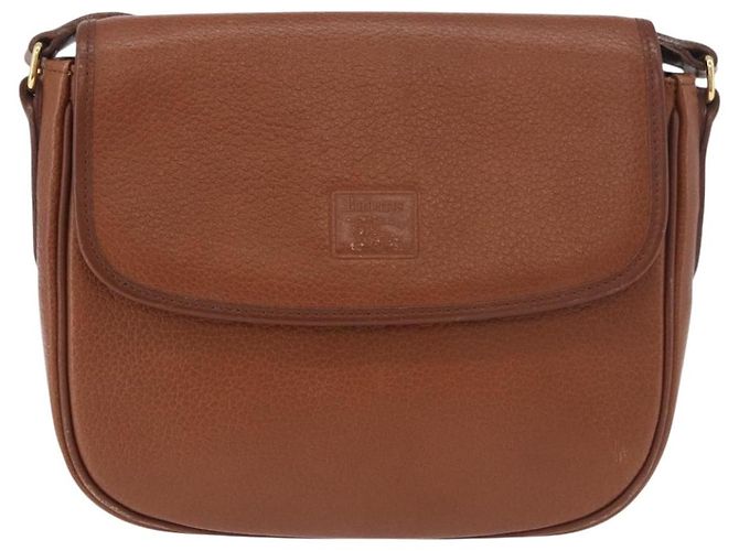 Borsa a tracolla Burberry in pelle marrone oro Auth ep14756 D'oro - vista 13