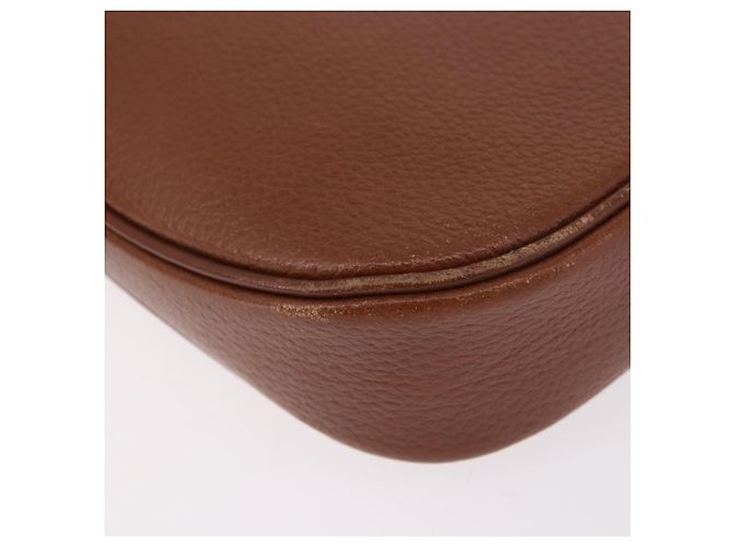 Borsa a tracolla Burberry in pelle marrone oro Auth ep14756 D'oro - vista 16
