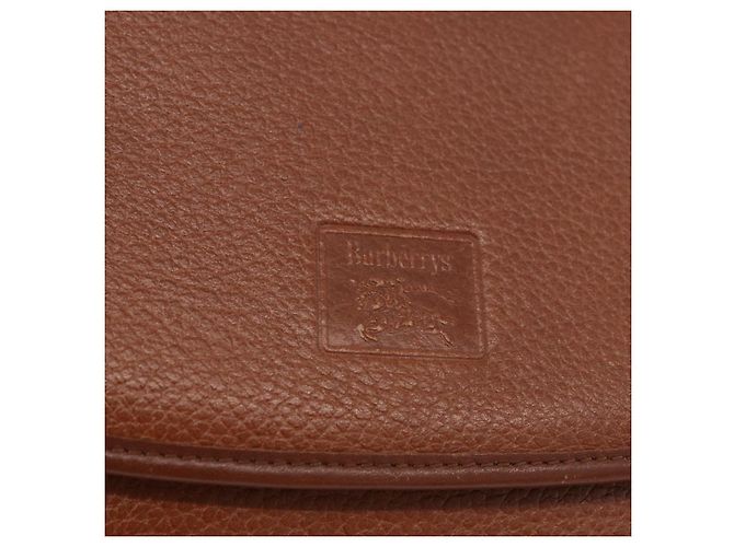 Borsa a tracolla Burberry in pelle marrone oro Auth ep14756 D'oro - vista 17