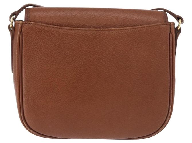 Borsa a tracolla Burberry in pelle marrone oro Auth ep14756 D'oro - vista 2