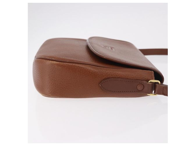 Borsa a tracolla Burberry in pelle marrone oro Auth ep14756 D'oro - vista 3