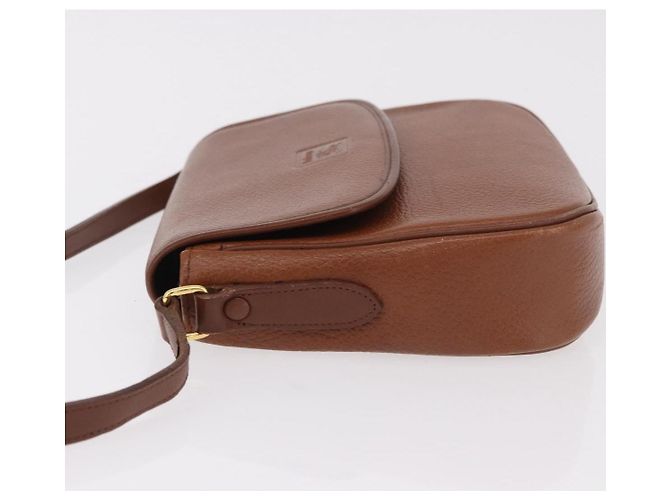 Borsa a tracolla Burberry in pelle marrone oro Auth ep14756 D'oro - vista 4