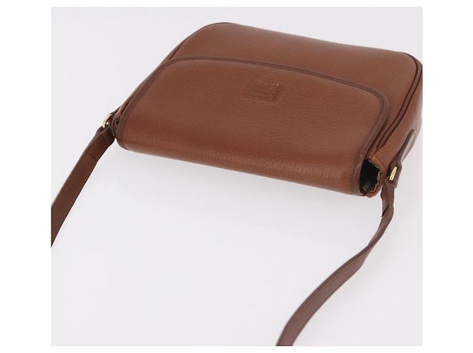 Borsa a tracolla Burberry in pelle marrone oro Auth ep14756 D'oro - vista 6