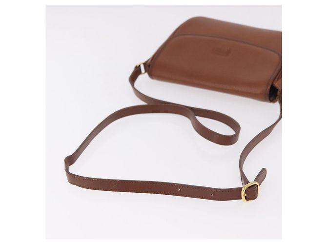 Borsa a tracolla Burberry in pelle marrone oro Auth ep14756 D'oro - vista 7