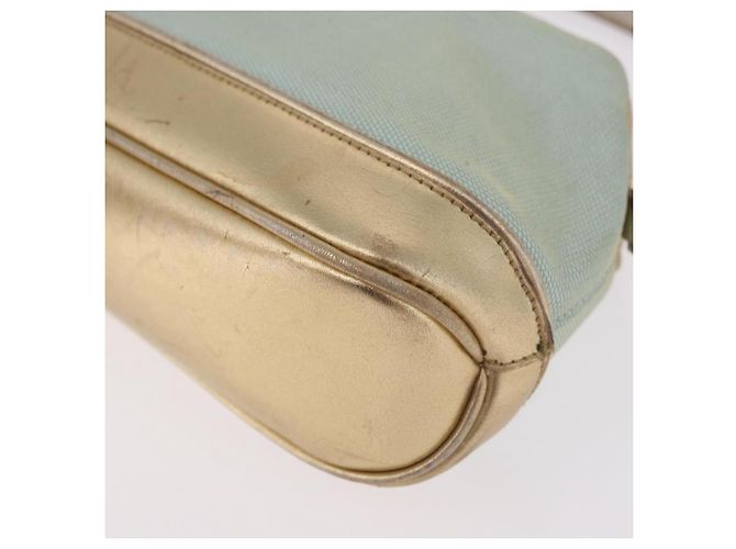 Borsa GUCCI in tela e pelle azzurro chiaro 039 1133 Auth 184368A Blu chiaro - vista 14