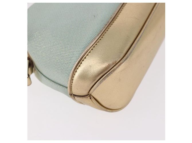 Borsa GUCCI in tela e pelle azzurro chiaro 039 1133 Auth 184368A Blu chiaro - vista 15