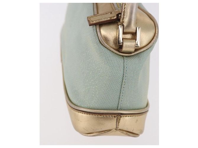 Borsa GUCCI in tela e pelle azzurro chiaro 039 1133 Auth 184368A Blu chiaro - vista 4