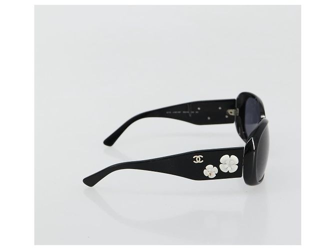 Occhiali da sole CHANEL Camelia in plastica Nero CC Auth BA13438 - vista 4