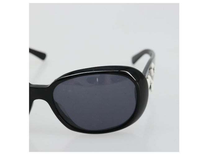 Occhiali da sole CHANEL Camelia in plastica Nero CC Auth BA13438 - vista 6