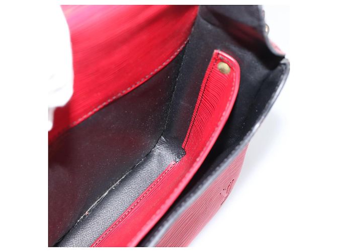 Borsa a Spalla LOUIS VUITTON Epi Cartouchiere MM Rossa M52247 LV Auth ep14826 Rosso - vista 22