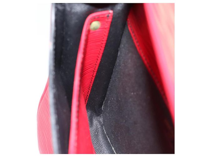 Borsa a Spalla LOUIS VUITTON Epi Cartouchiere MM Rossa M52247 LV Auth ep14826 Rosso - vista 23