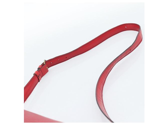 Borsa a Spalla LOUIS VUITTON Epi Cartouchiere MM Rossa M52247 LV Auth ep14826 Rosso - vista 8