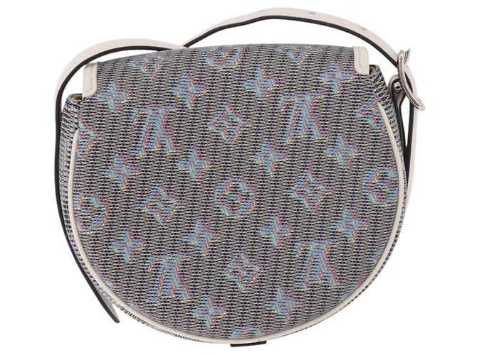 LOUIS VUITTON Monogram LV Pop Tumbutan Shoulder Bag Blue LV Auth 185489SAM Blau - Ansicht 2
