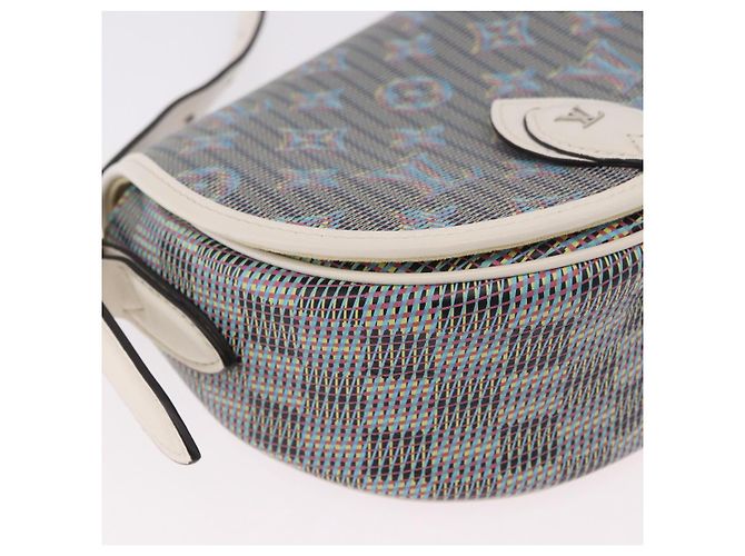 LOUIS VUITTON Monogram LV Pop Tumbutan Shoulder Bag Blue LV Auth 185489SAM Blau - Ansicht 8