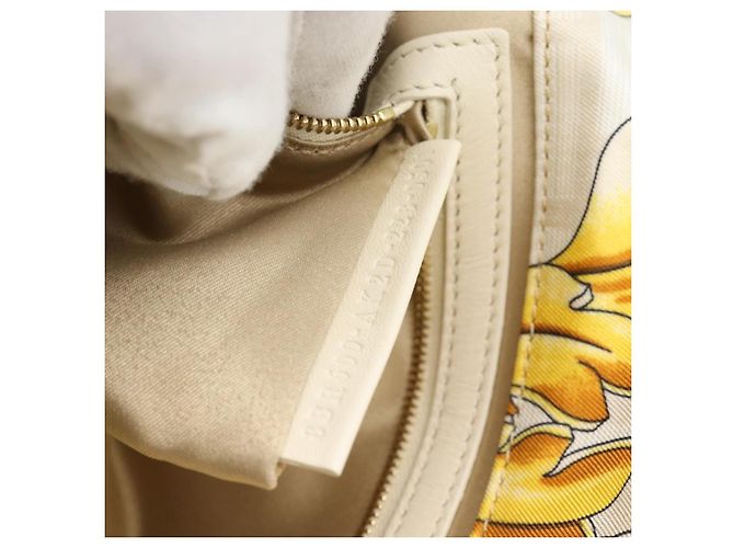 FENDI Zucca Canvas Mamma Baguette Bag Nylon 2way Beige Gold Auth 185628SAM D'oro - vista 11