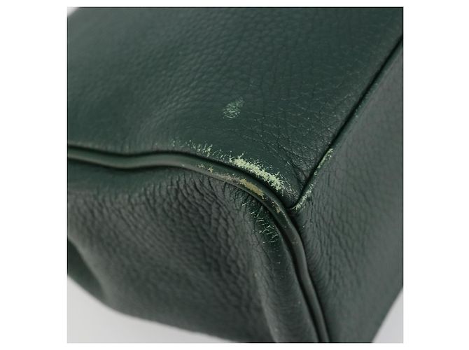 Borsa a mano Burberry in pelle verde e oro Autentica BA13284 D'oro - vista 16