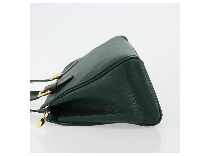 Borsa a mano Burberry in pelle verde e oro Autentica BA13284 D'oro - vista 4