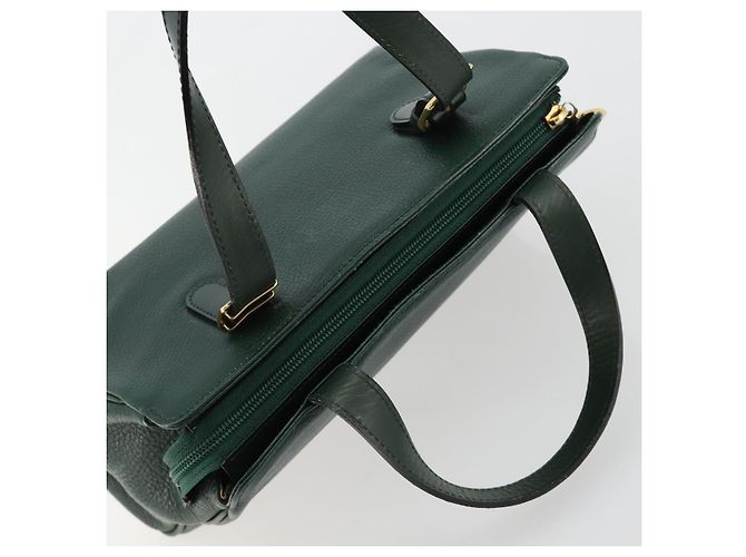 Borsa a mano Burberry in pelle verde e oro Autentica BA13284 D'oro - vista 6