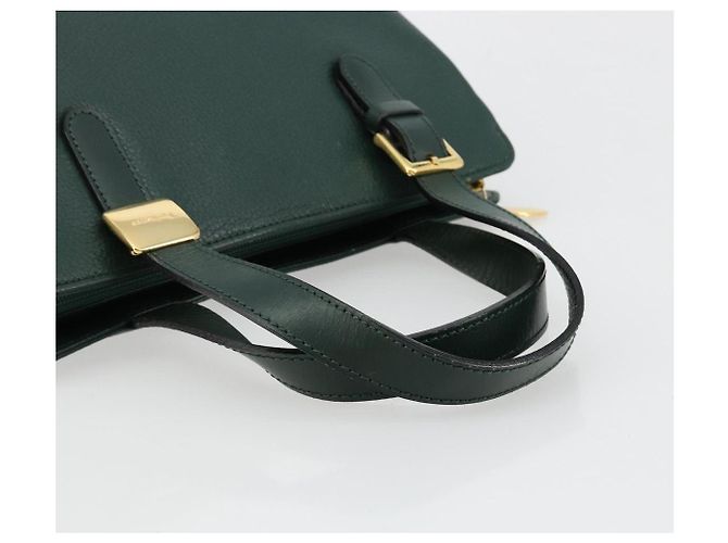 Borsa a mano Burberry in pelle verde e oro Autentica BA13284 D'oro - vista 7