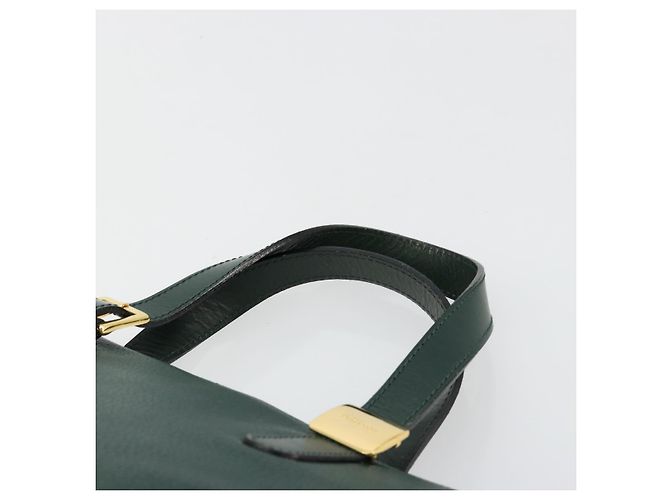 Borsa a mano Burberry in pelle verde e oro Autentica BA13284 D'oro - vista 8
