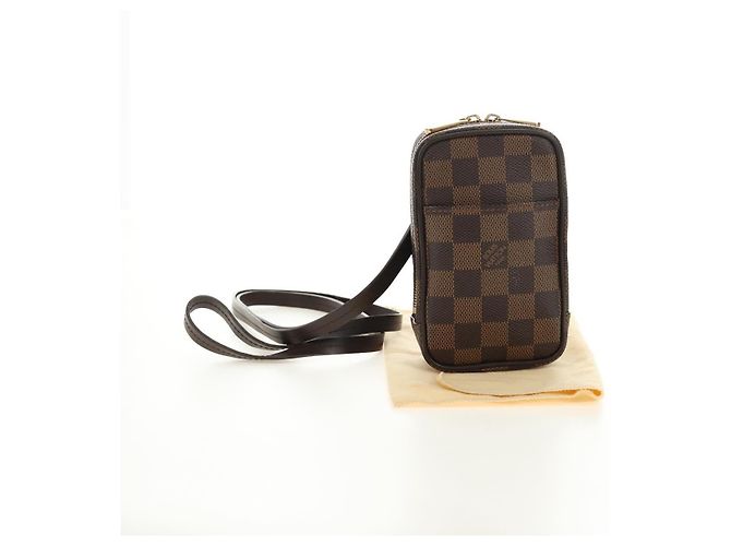 LOUIS VUITTON Damier Ebene Etui Okapi GM Pouch N61737 LV Auth 184569V - vista 12