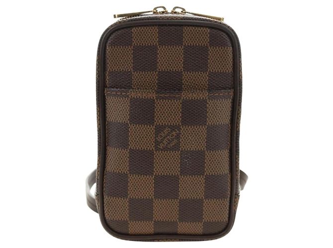 LOUIS VUITTON Damier Ebene Etui Okapi GM Pouch N61737 LV Auth 184569V - vista 13