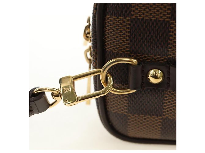 LOUIS VUITTON Damier Ebene Etui Okapi GM Pouch N61737 LV Auth 184569V - vista 19