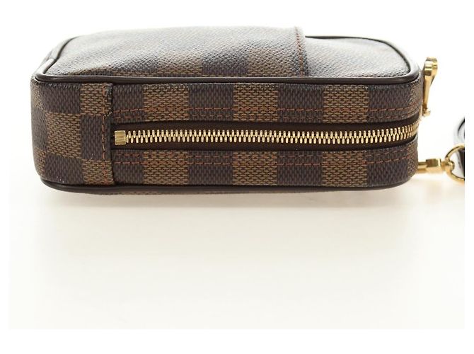 LOUIS VUITTON Damier Ebene Etui Okapi GM Pouch N61737 LV Auth 184569V - vista 5