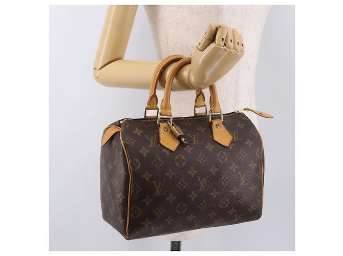 LOUIS VUITTON Borsa Monogram Speedy 25 M41528 LV Auth 184944SAV Monogramma - vista 24