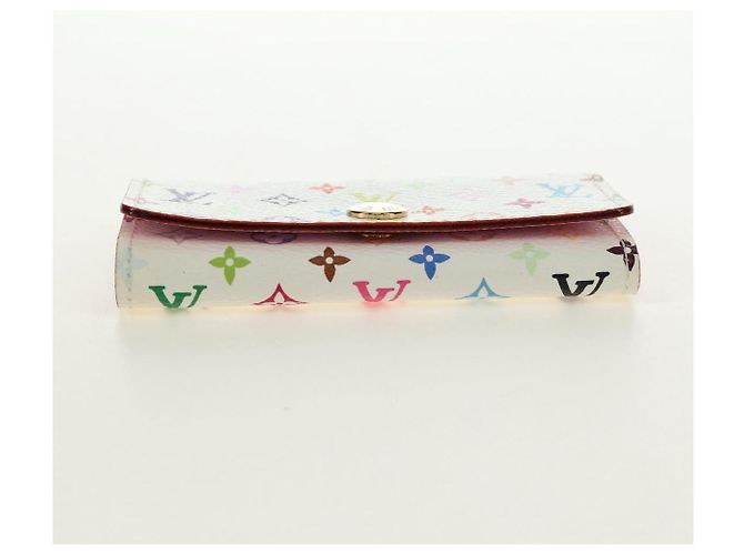 LOUIS VUITTON Monogram Multicolor Multicles 4 Key Case White M93731 Auth 184273M Bianco - vista 6