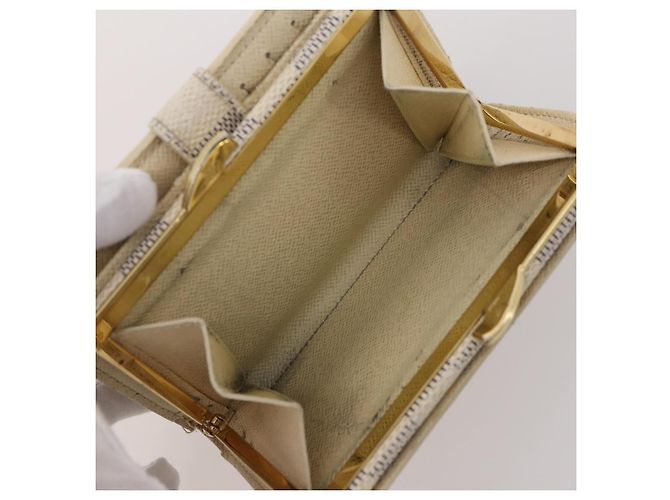 LOUIS VUITTON Bulgari Damier Vernis Epi Wallet PVC 7 Set White Blue Auth BA13273 Bianco Bronzo - vista 11