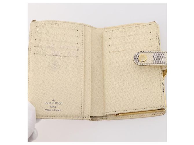 LOUIS VUITTON Bulgari Damier Vernis Epi Wallet PVC 7 Set White Blue Auth BA13273 Bianco Bronzo - vista 12